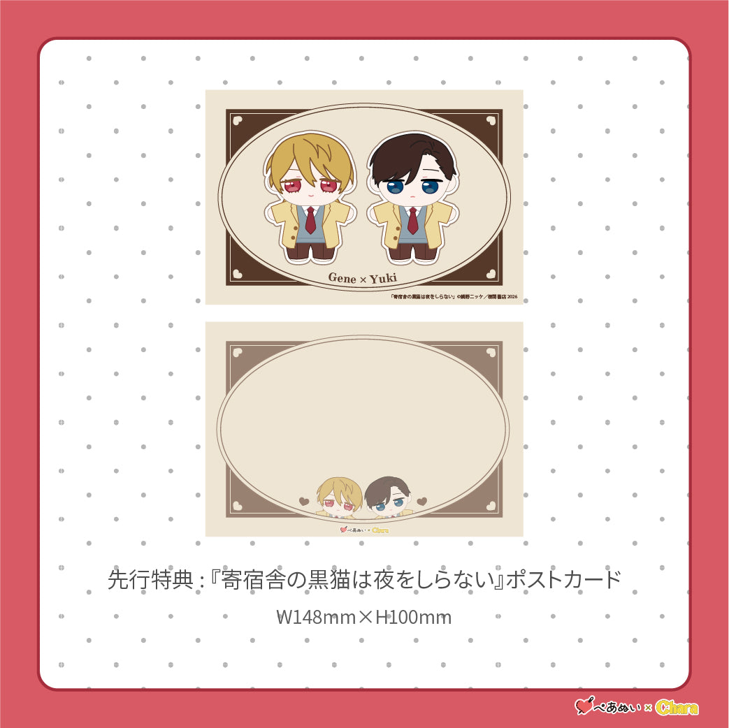 【通常販売】「寄宿舎の黒猫は夜をしらない」10cmぺあぬいセット