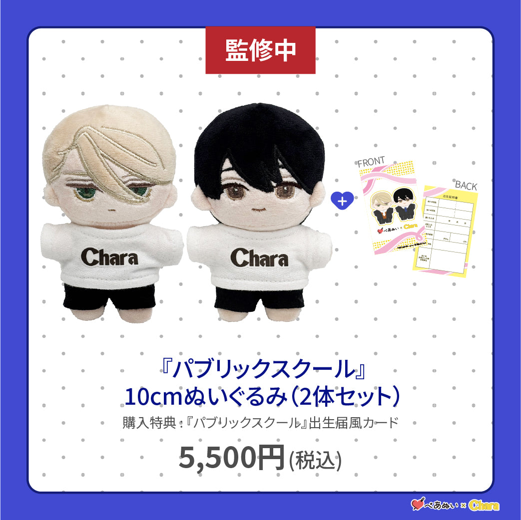 【通常販売】「パブリックスクール」10cmぺあぬいセット